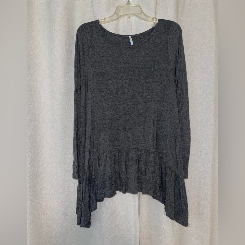 Grey Long-sleeve Top